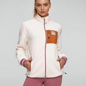 Kari traa Rothe Midlayer Fleece‎ Jacket - Natural White